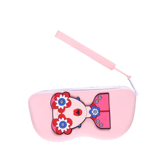 Dustproof Eyeglasses Box Silicone Glasses Bag with Handle Portable Waterproofs Drop Resistant Glasses Case
