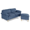 thumbnail image 3 of Sofá Cama Makora Remmy Azul Velvet Memory Foam con Respaldo Reclinable, 3 of 8