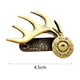 thumbnail image 5 of Clip para sombrero de asta, accesorios de moda, Metal creativo, accesorio para gorras, visera, Clip para gorra de asta para citas, viajes, senderismo, Oro, 5 of 8