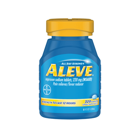 Aleve Naproxen Sodium 220 Mg. Pain Reliever/Fever Reducer, 320 Caplets