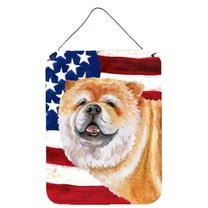 Carolines Treasures BB9695DS1216 Cane Corso Patriotic Wall or Door Hanging Prints 12WX16H multicolor