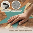 thumbnail image 6 of ODIKA 9'x12' Washable Area Rug Teal Stars Southwestern Vintage Plank Mosaic Border Terracotta for Dining Room, Basement, Large Office, Non-Slip Chair-Friendly, 6 of 7