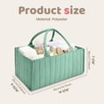 thumbnail image 2 of Baby Diaper Caddy Organizer Nursery Storage Bin Basket with Handle Portable Diaper Organizer Suitable for Indoor Outdoor, 2 of 11