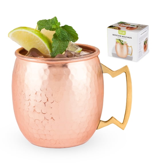 True Stainless Steel Moscow Mule Mug, Drink Cups, Home Bar, 16 oz, Copper
