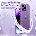 thumbnail image 3 of SaniMore for iPhone 14 6.1" Ultra-Thin Translucent Frosted Case, Rugged PC Back [Not Yellowing Technology] Full Body Protective Case for iPhone 14 Women Men, Black, 3 of 7