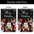 thumbnail image 2 of VOCHIC Merry Christmas Garden Flags 12x18 Double Sided, Elk Snowman Santa Claus Garden Flag Xmas Farmhouse Yard Outdoor Decoration, 2 of 7