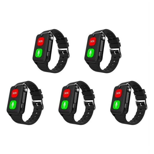 5X Reloj GPS para Personas Mayores Pulsera de Seguimiento 4G Temperatura de Salud SOS Localizador de Personas Mayores Reloj de Pulsera con Rastreador GPS con Cámara
