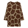 thumbnail image 4 of Giraffe Skin print Long Sleeved Dress wedding dresses for parties dress, 4 of 4