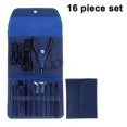 thumbnail image 1 of Juego de manicura Cortaúñas YONGSHENG 16 piezas acero inoxidable estuche de viaje, 1 of 5
