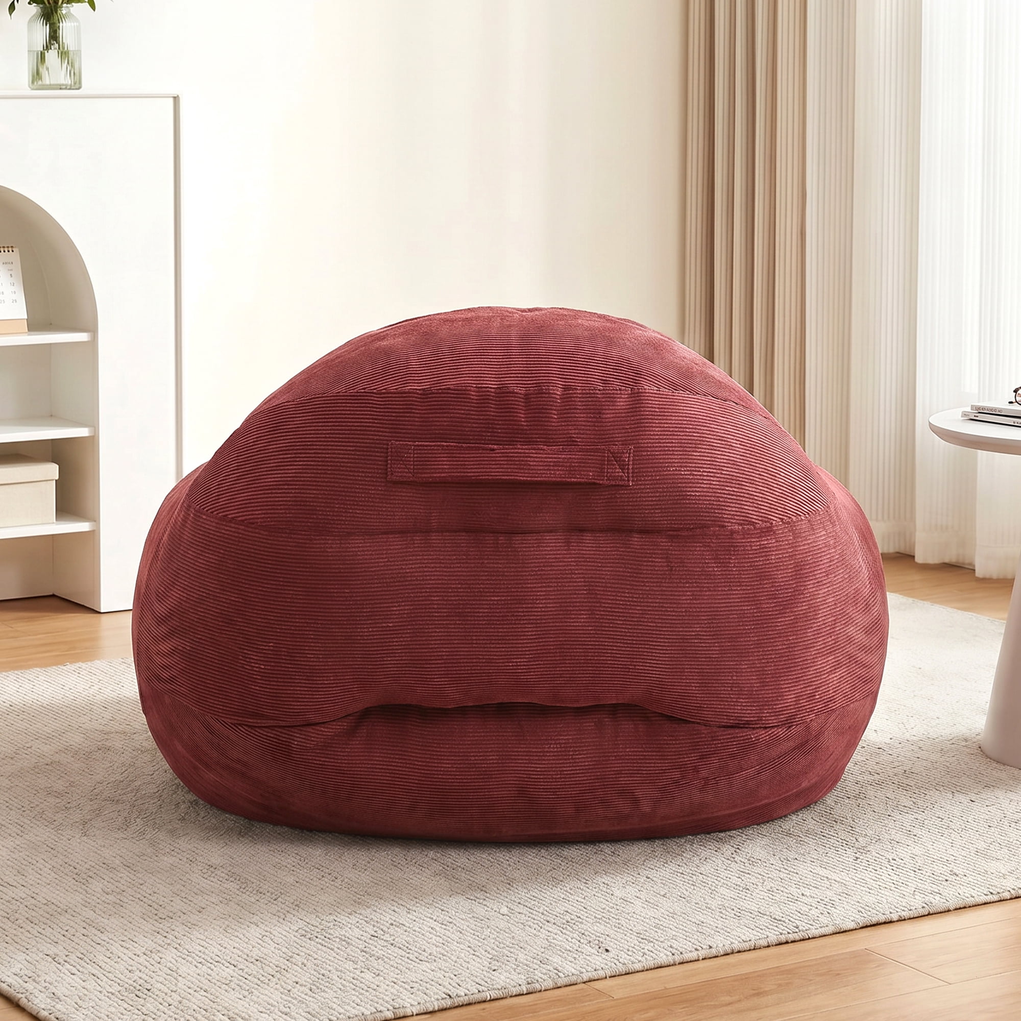 Bean Bag Sofa with Armrests High-Resilience Foam Beads Anti-Slip for Living Room Home Theater Gaming