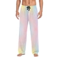 thumbnail image 7 of FORMRS Mens Pajama Pants with Pockets Soft Cotton Sleepwear Lounge Bottoms, Sizes S-2XL, Pink Wavy Striped, 7 of 7