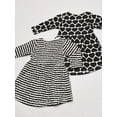 thumbnail image 5 of Touched by Nature Baby and Toddler Girl Organic Cotton Long-Sleeve Dresses 2pk, Heart, 6-9 Months, 5 of 5