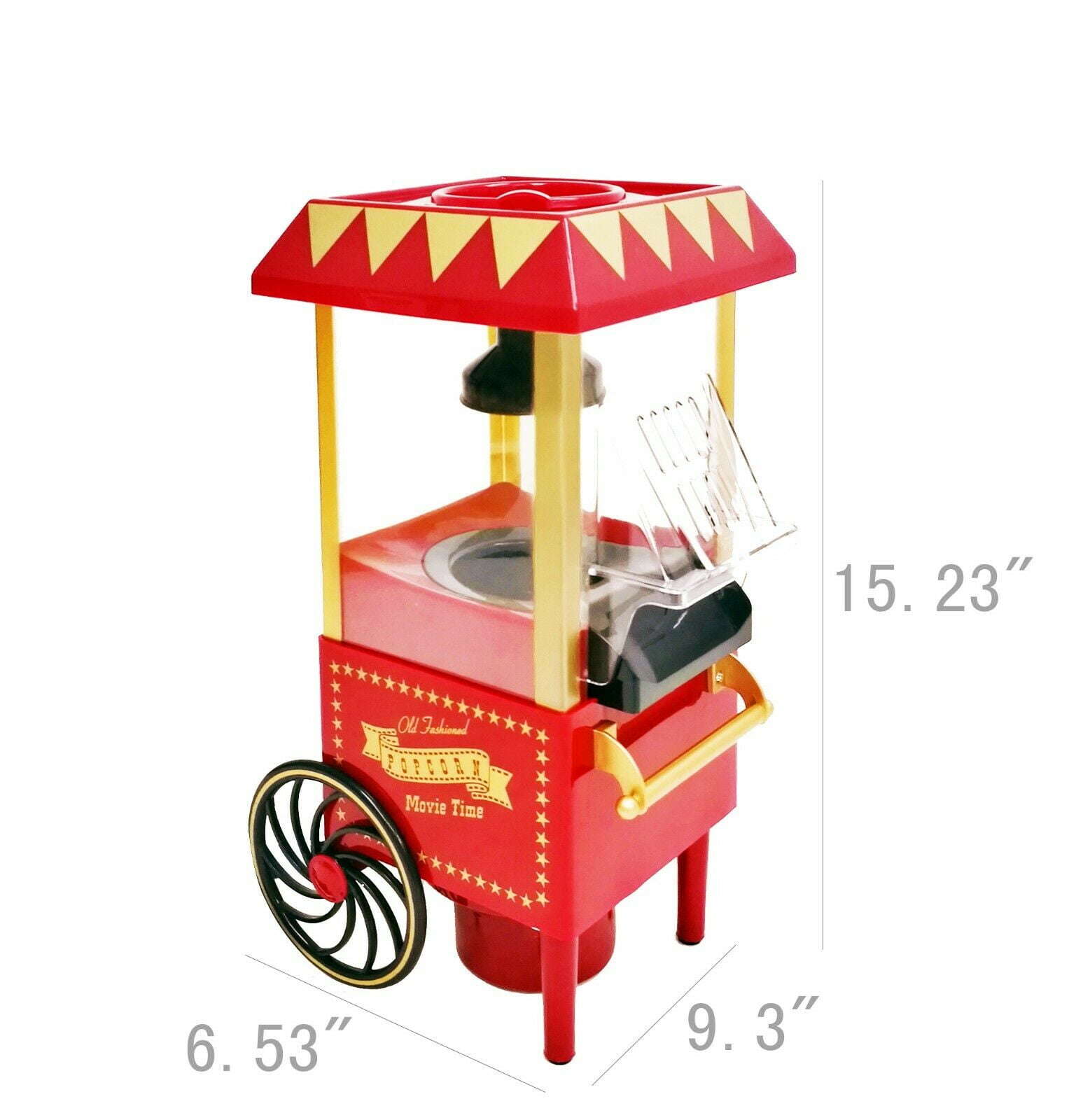 Home Small Electric Carnival Popcorn Maker Retro Machine For Kids Gift  Family Time EU Plug Popcorn Puffing Machine Kitchen
