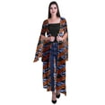 thumbnail image 1 of Moomaya Gilet Ouvert Imprimé Georgette à Manches Fendues pour Femmes, 1 of 5