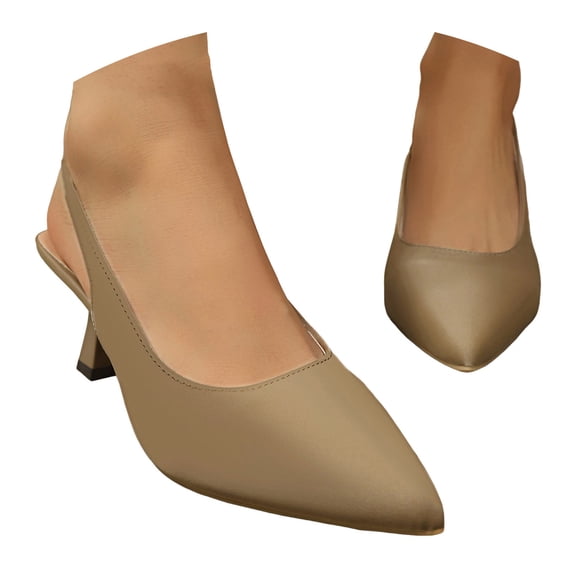 YLYL Women Pumps Kitten Heel Closed Pointed Toe Fashion Casual Wedding Party Dress Shoes