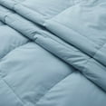 thumbnail image 6 of Peace Nest 360 Thread Count Lightweight White Goose Down Fiber and Feather Comforter, Steel Blue, Full, 6 of 7