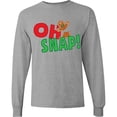 thumbnail image 3 of Inktastic Oh Snap Broken Gingerbread Long Sleeve T-Shirt, 3 of 5