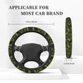 thumbnail image 5 of Naloa Tropical Palm Leaves Fern Leaf Elastic Steering Wheel Cover, Auto Steering Wheel Cover – 15 Inch , Comfortable Grip, Fit Suvs,Vans Cars,Trucks, 5 of 8