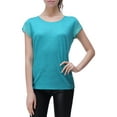 thumbnail image 3 of Richie House Women's Linen T-shirt with Chiffon Sleeve and Back RH2040-B-M, 3 of 7
