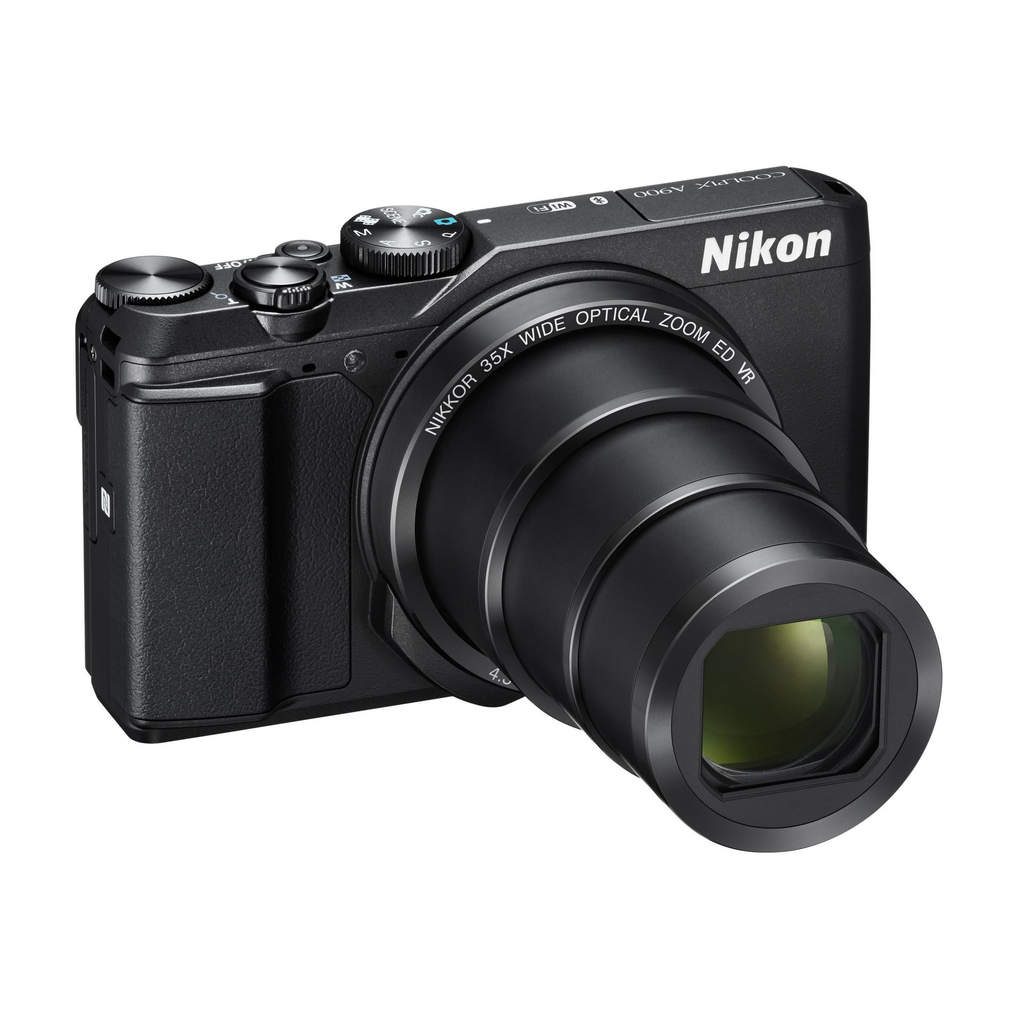 Nikon Coolpix A900 - Digital camera - compact - 20.0 MP - 4K / 30 fps - 35x  optical zoom - Wi-Fi, NFC, Bluetooth - black