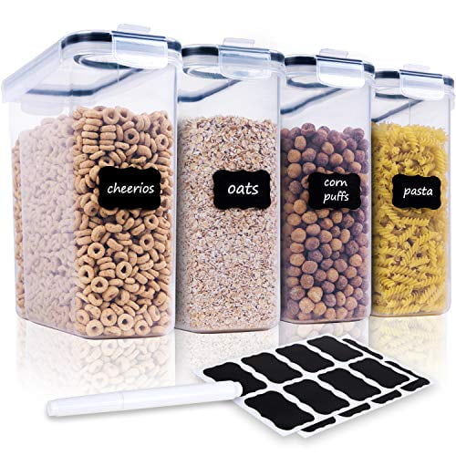 Cereal Container Food Storage Containers Airtight 2.5L/85oz Blingco Set of 8 
