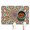 White-91, variant on Dog Food Mat Featuring Decorative Art Sacred Symbolic Design, Durable Waterproof Absorbent Non-Slip Pet Feeding Mat