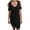 Black, variant on IROINNID Dresses For Women Elegant Semi-Formal Round Neck Strapless Solid Short Sleeve Loose Dress Cheap