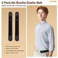 thumbnail image 6 of WHIPPY Men's No Buckle Belts for Jeans Elastic Belt for Women Adjustable Stretch Belt, 6 of 8