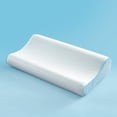 thumbnail image 5 of Sleep Zone Standard Cooling Memory Foam Pillow, Ergonomic Adjustable Orthopedic Contour Bed Pillows Neck Support for Side and Back Sleepers, Blue, 5 of 12