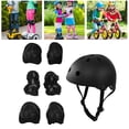 thumbnail image 3 of Set 7pcs/set Children Safety Helmet Knee Elbow Pad Sets Breathable Riding Skating Protective Gear Set, 3 of 7