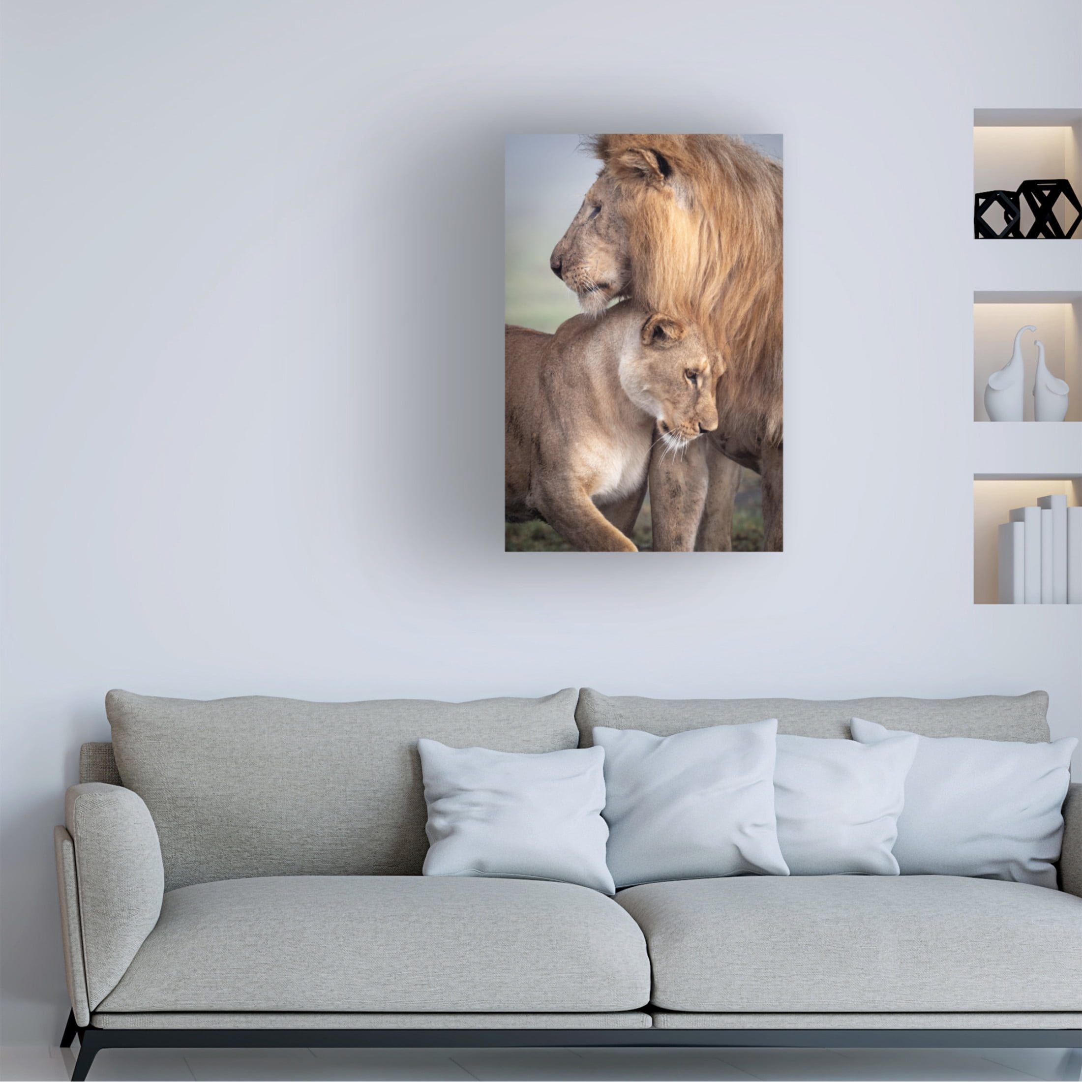 Canvas Wall Art - Ali Khataw 'Wild Love' Wall Art for Living Room, Bedroom, or Office Décor by Trademark Fine Art - 16 x 24 Inches