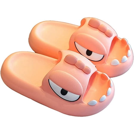 

CoCopeaunts Dinosaur Slides for Girls Boys Kids Toddler Non-Slip Open Toe Slides Slippers Thick Sole Beach Pool Shower Slides