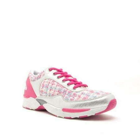 

Qupid Fuschia - Multi Colored Tweed Running Shoe - Sportie 01 - Size 10