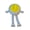 Yellow, variant on PPKVUFD 1Pc Curling Buddy - 3D Printed Articulated Curling Stone Figurine
