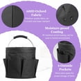 thumbnail image 5 of 17L Cleaning Caddy with Handle and 6 Pockets, Foldable Cleaning Supply Caddy, Portable Shower Caddy in 600D Oxford Fabric, Multifunctional Storage Basket for Camping, Gardening, Black, 5 of 9