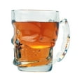 thumbnail image 2 of Novelty Glass Skull Face Drinking Mug 18oz Beer Juice Water Drinking Glasses, 2 of 2