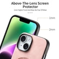 thumbnail image 6 of JTCASES for iPhone 13 Case, PU Leather Shockptoof TPU Shell Magnetic Wireless Charging  Car Mount, Anti-sacratch Shockroof Durable Slim Thin for iPhone 13, Pink, 6 of 12