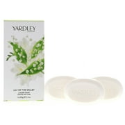 Yardley Lily of the Valley Luxury Soap, 3 x 3.5 oz
