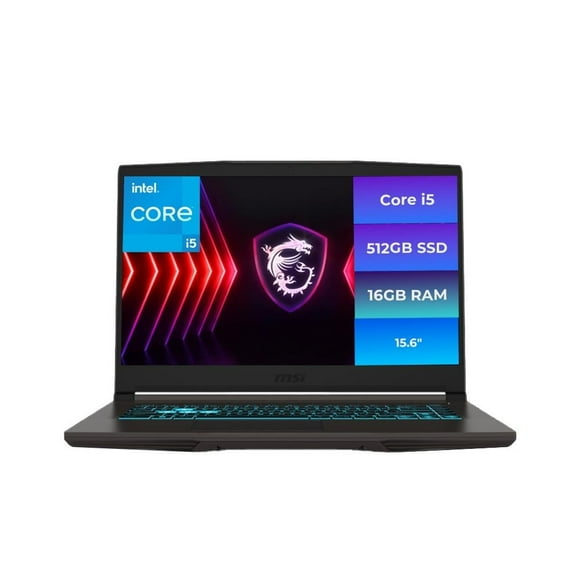 Laptop MSI THIN 15 B13UC-1000US Core i5 16GB 512GB SSD GeForce RTX 3050 13420HW11