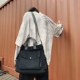 thumbnail image 4 of Bolso de viaje de lona Bolso informal para axilas Correa ajustable elegante para el trabajo, 4 of 8