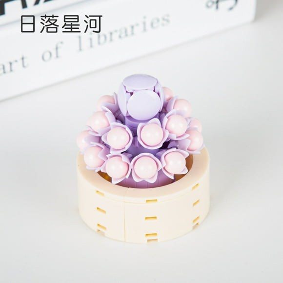 Lego building blocks flower Teacher‘s Day Valentine‘s Day gift puzzle assembled ‘s toy decoration flower face Tea language