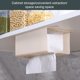 thumbnail image 3 of Ounissouiy Caja de pañuelos de gato de dibujos animados, cajas de papel, soporte de pared, servilleta, apertura grande para cocina, baño, Almacenamiento y organización del hogar Beige, 3 of 6