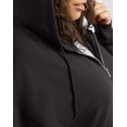 thumbnail image 5 of Hanes Originals Womens Fleece Plus Sizes Zip-Up Hoodie, 5 of 6