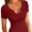Wine red, variant on Women Tops Crew Neck Shirts Short Sleeve Casual Ribbed Slim Fitted T Shirts for Summer