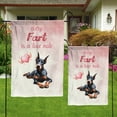 thumbnail image 4 of Every Fart is Love Note Doberman Pinscher Guilty Face Happy Valentine's Garden Flag 12x18in Double Sided Doberman Dog Lover Gifts Outdoor Decor - 01016, 4 of 5