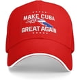 thumbnail image 1 of Make Cuba Great Again hat Cuban Flag Baseball Cap, 1 of 6