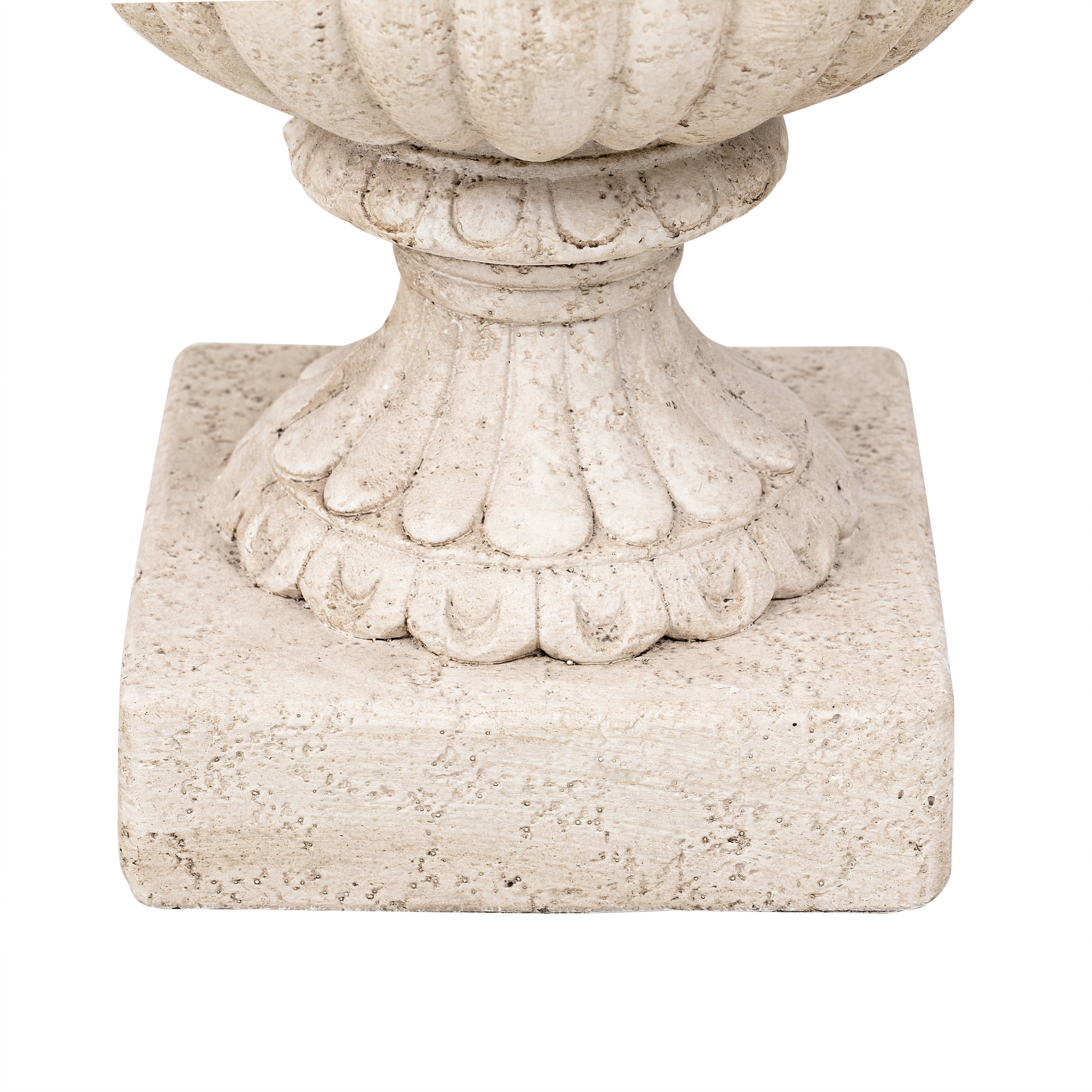 Christopher Knight Home Mythological Relief Urn Planter with Ornate Scroll Handles, Antique White
