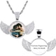 thumbnail image 1 of Collar con colgante de memoria de Hip Hop personalizado con texto personalizado JAMW Sencillez, 1 of 5