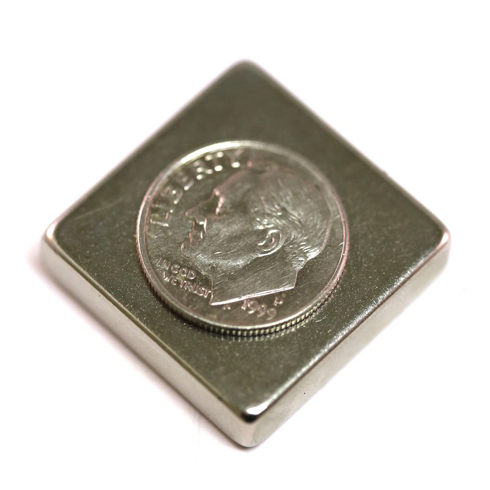 2 Strong Grade N45 1X1X1/4 Inch Rare Earth Neodymium Block Magnet
