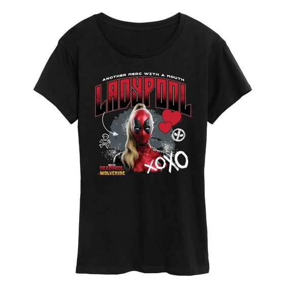 Marvel Deadpool & Wolverine - Ladypool Xoxo - Women's Short Sleeve Graphic T-Shirt